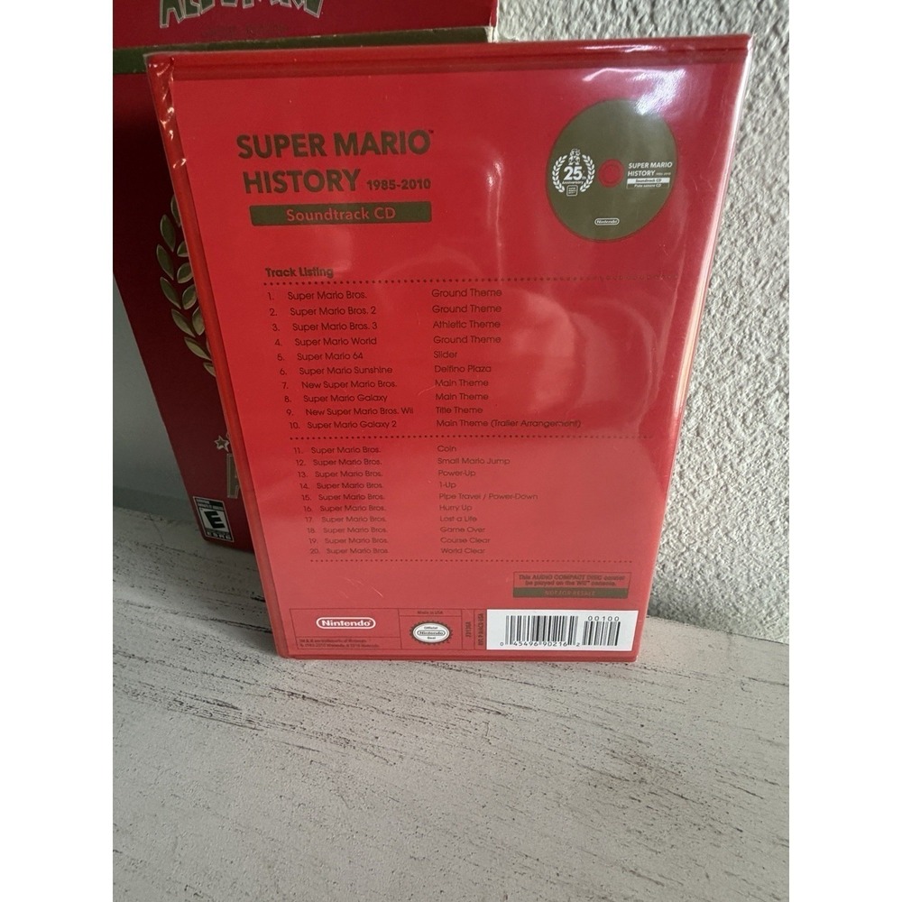 Super Mario History 1985-2010 Soundtrack CD Video Game Music Nintendo Brand New - Picture 3 of 5